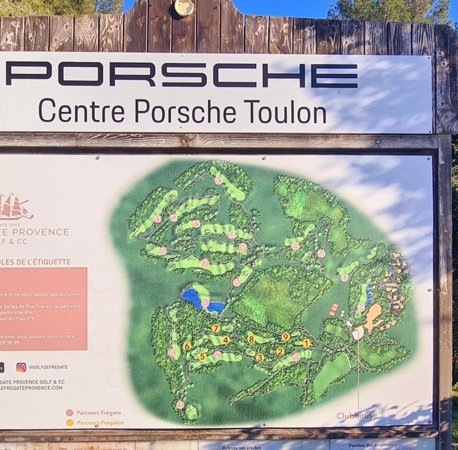 Hameau Des Amandiers - Vue Mer, Golf Et Vignes Apartamento Saint-Cyr-sur-Mer Exterior foto